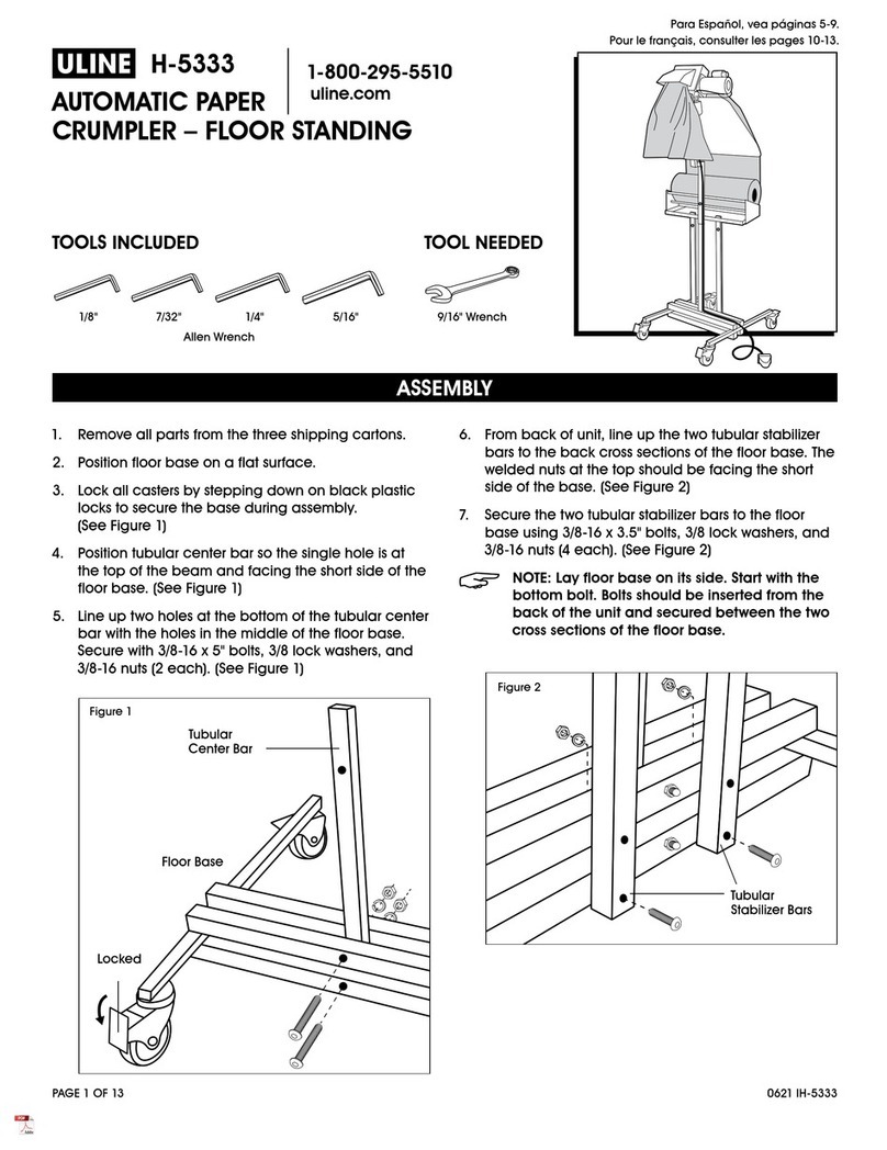 U-Line H-5333 User manual