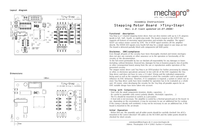 MECHAPRO Tiny-Step Assembly instructions