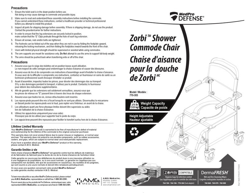 AMG Medical MedPro DEFENSE Zorbi 770-305 User manual