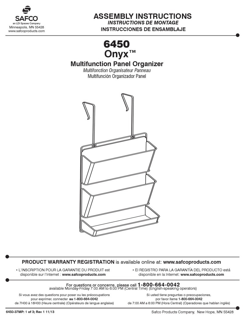 LDI Spaces Safco Onyx 6450 User manual