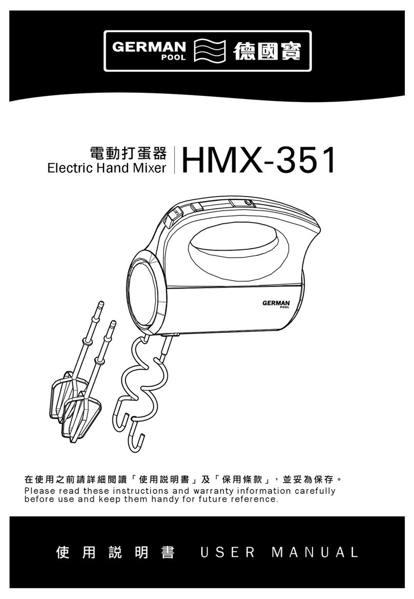 German pool HMX-351 user manual