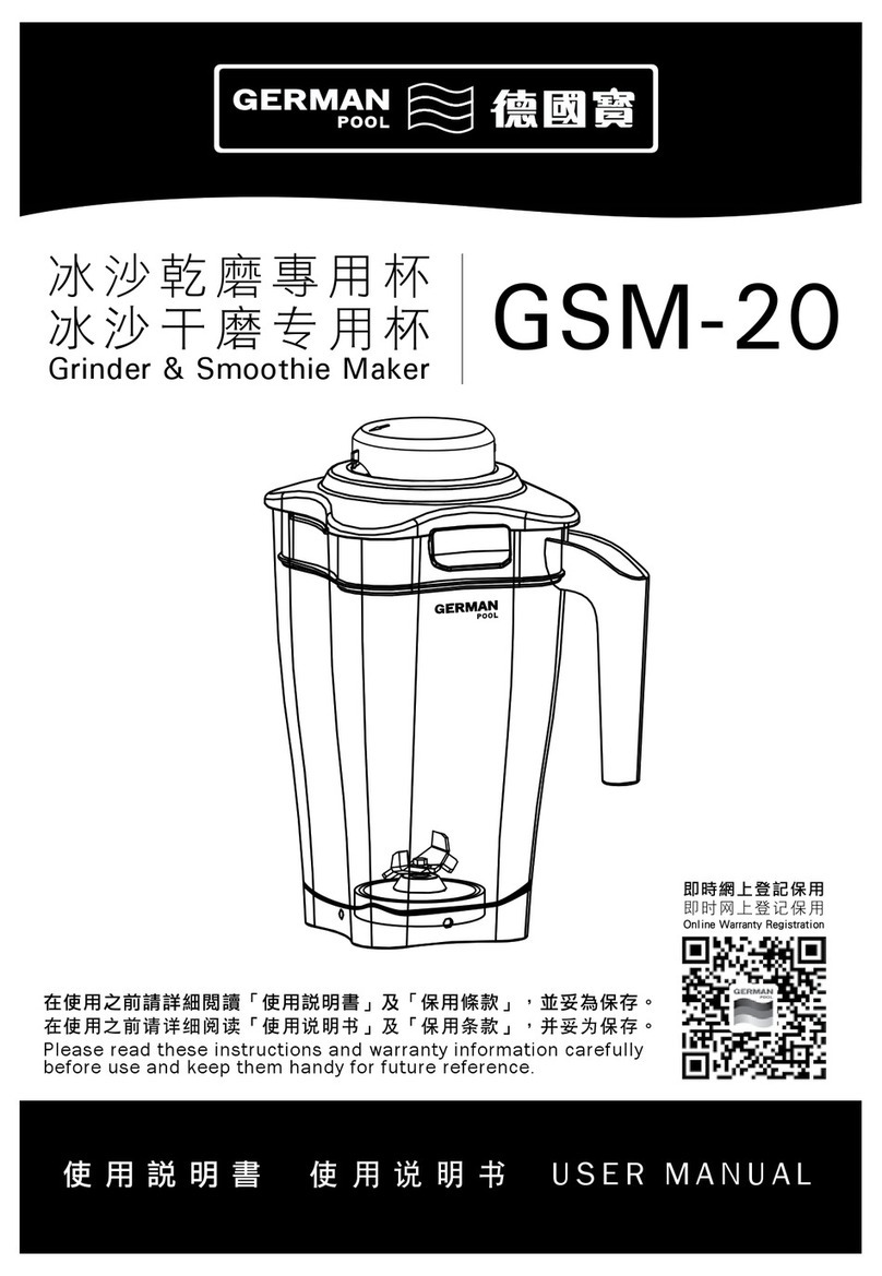 German pool GSM-20 user manual