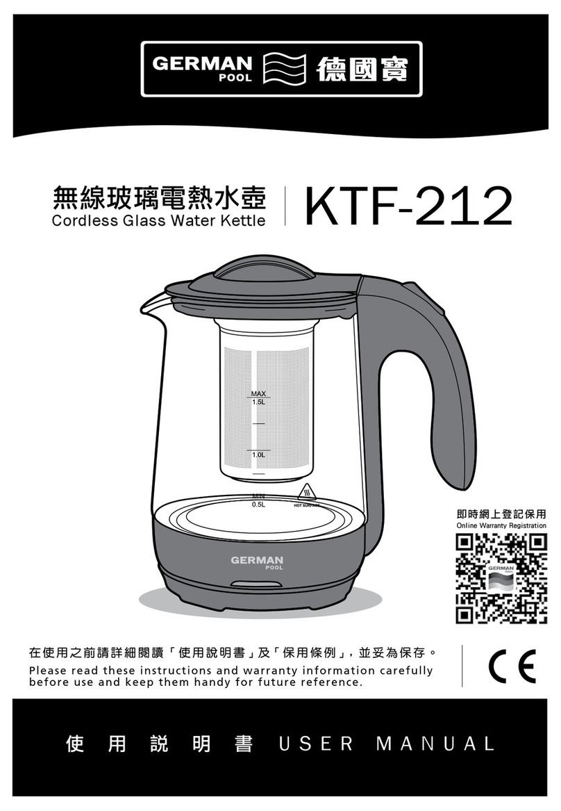 German pool KTF-212 user manual