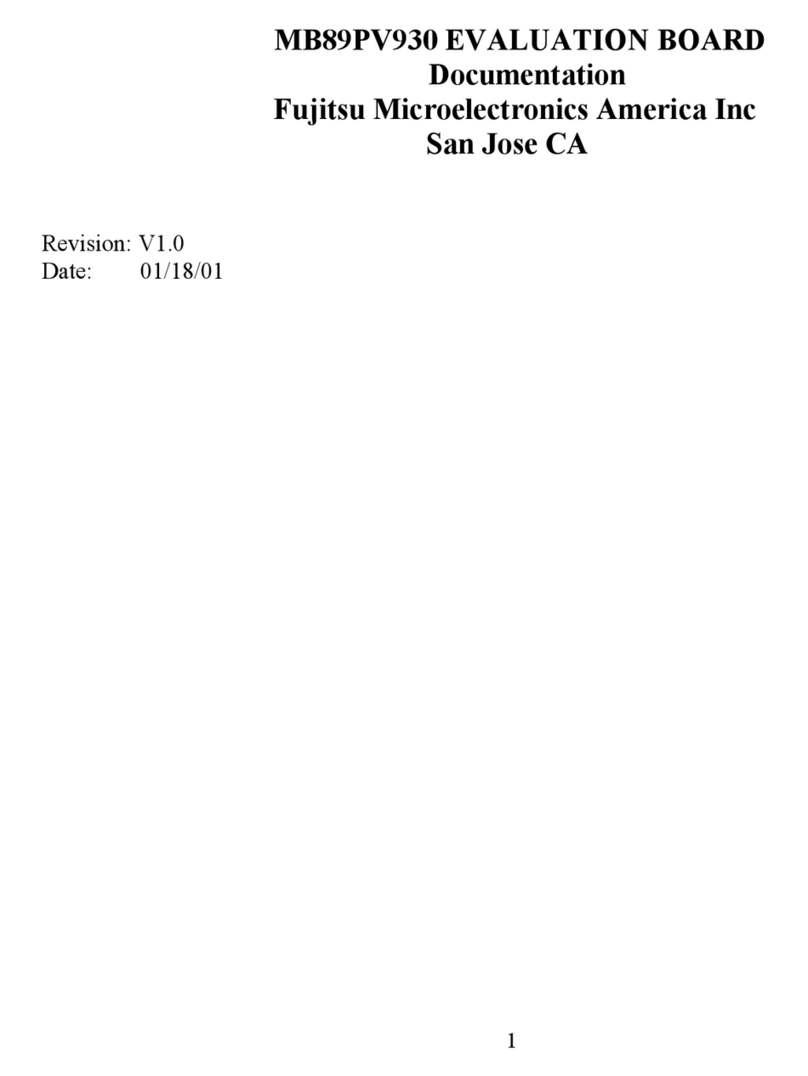 Fujitsu MB89PV930 Operator's manual