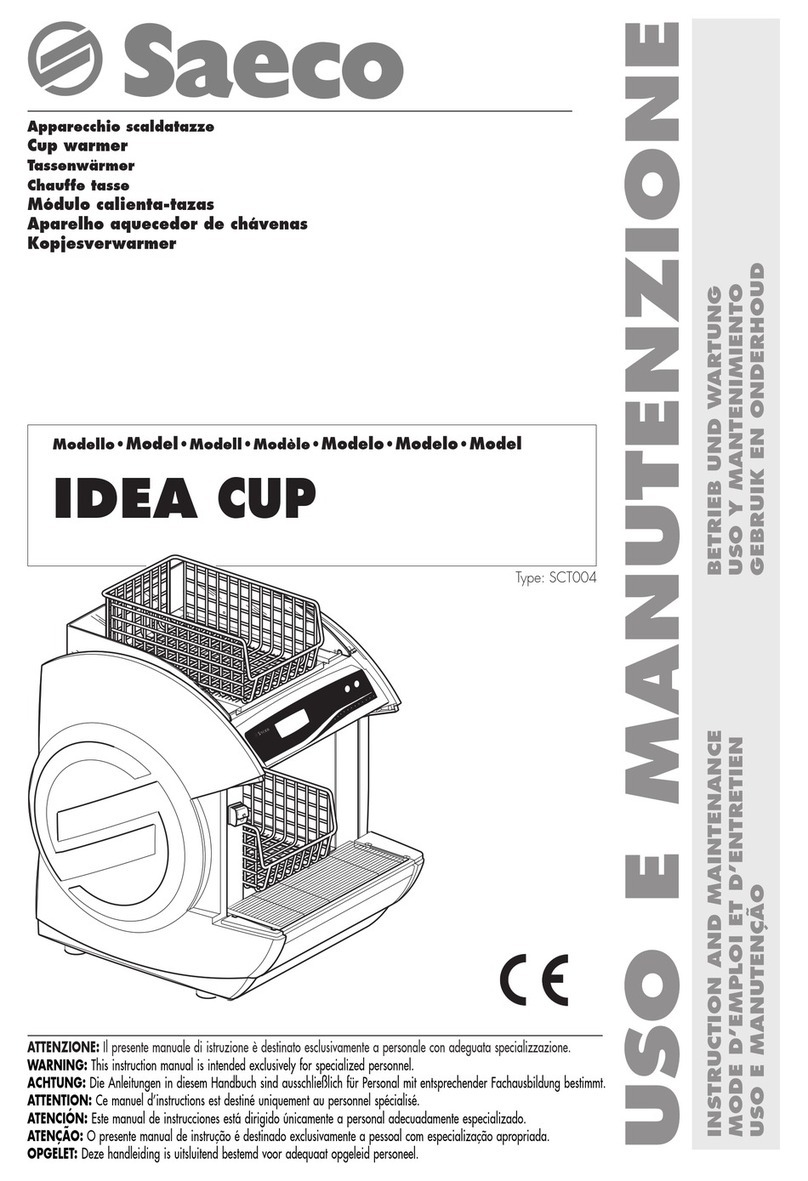 Saeco IDEA CUP Instruction and maintenance