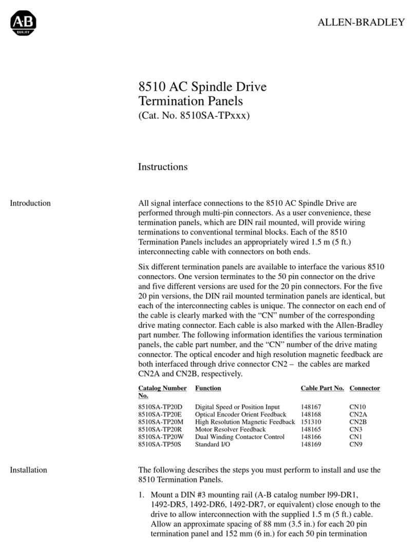 Allen-Bradley 8510SA-TP Series instructions