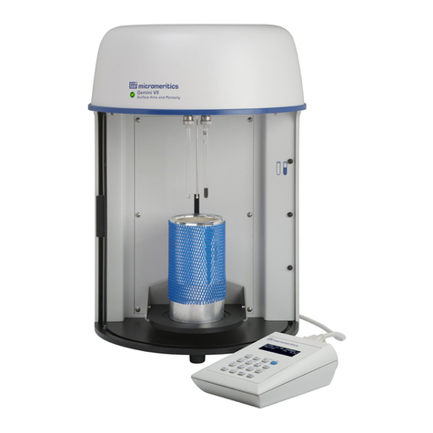 Micromeritics GEMINI VII 2390 User manual Micromeritics GEMINI VII 2390 User manual