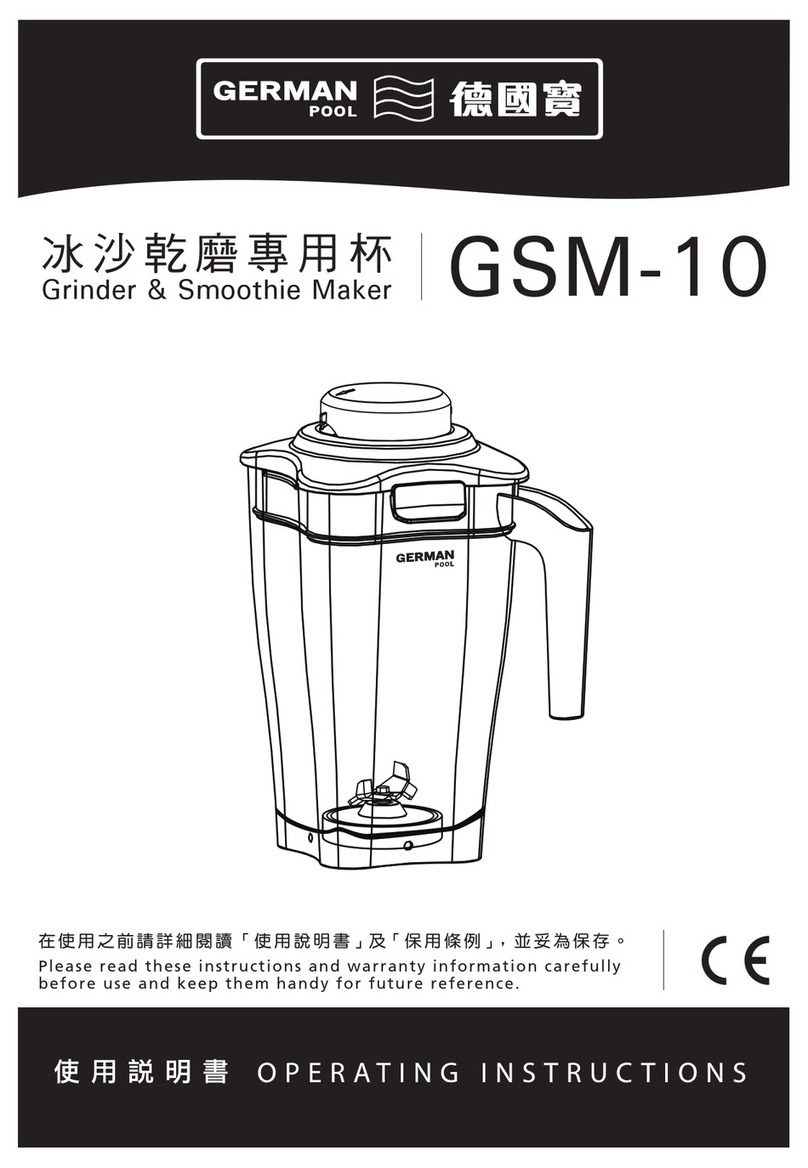 German pool GSM-10 operating instructions