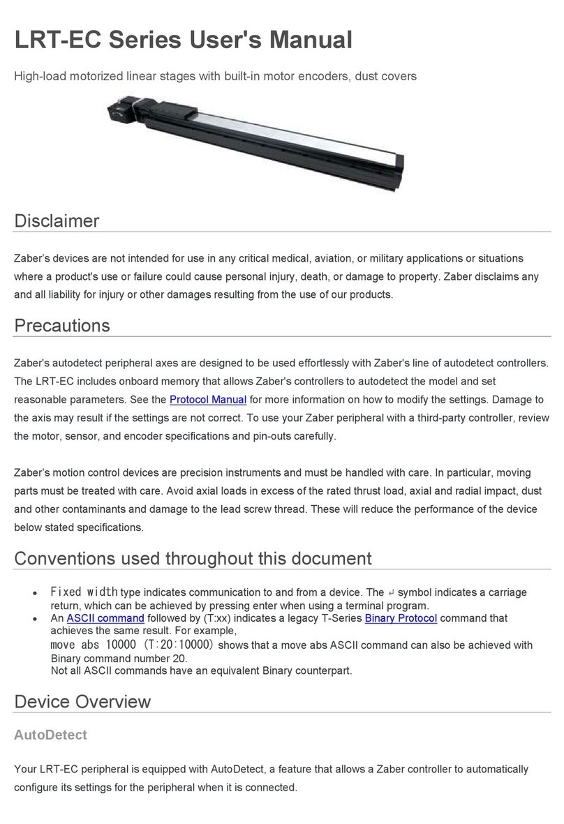 Zaber LRT-EC Series user manual