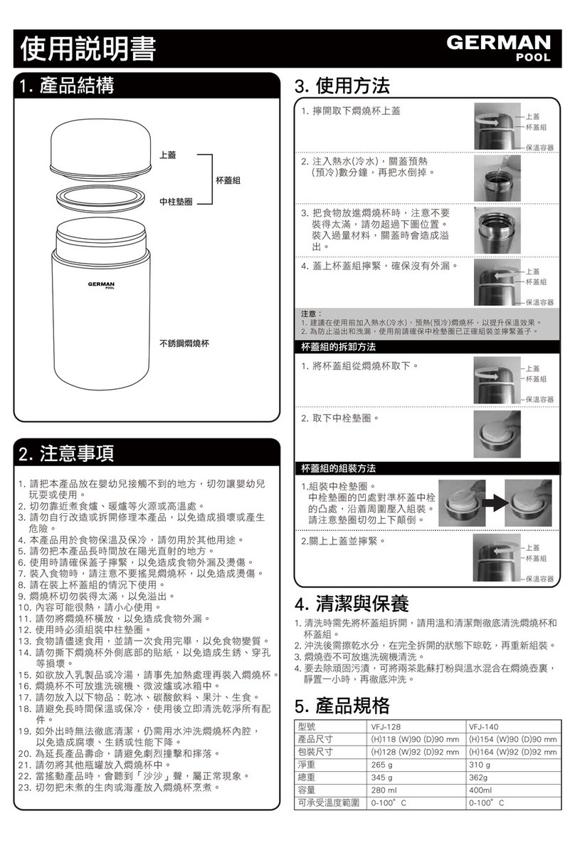 German pool VFJ-128 user manual