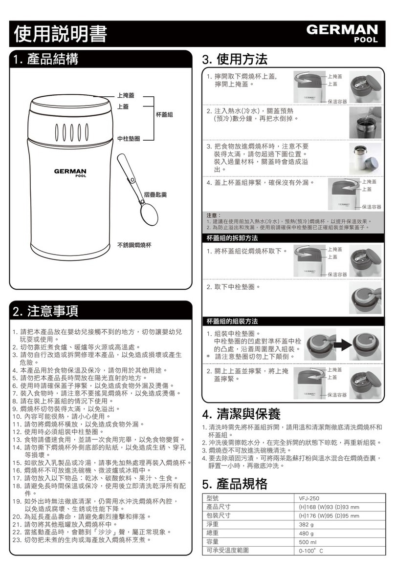 German pool VFJ-250 user manual