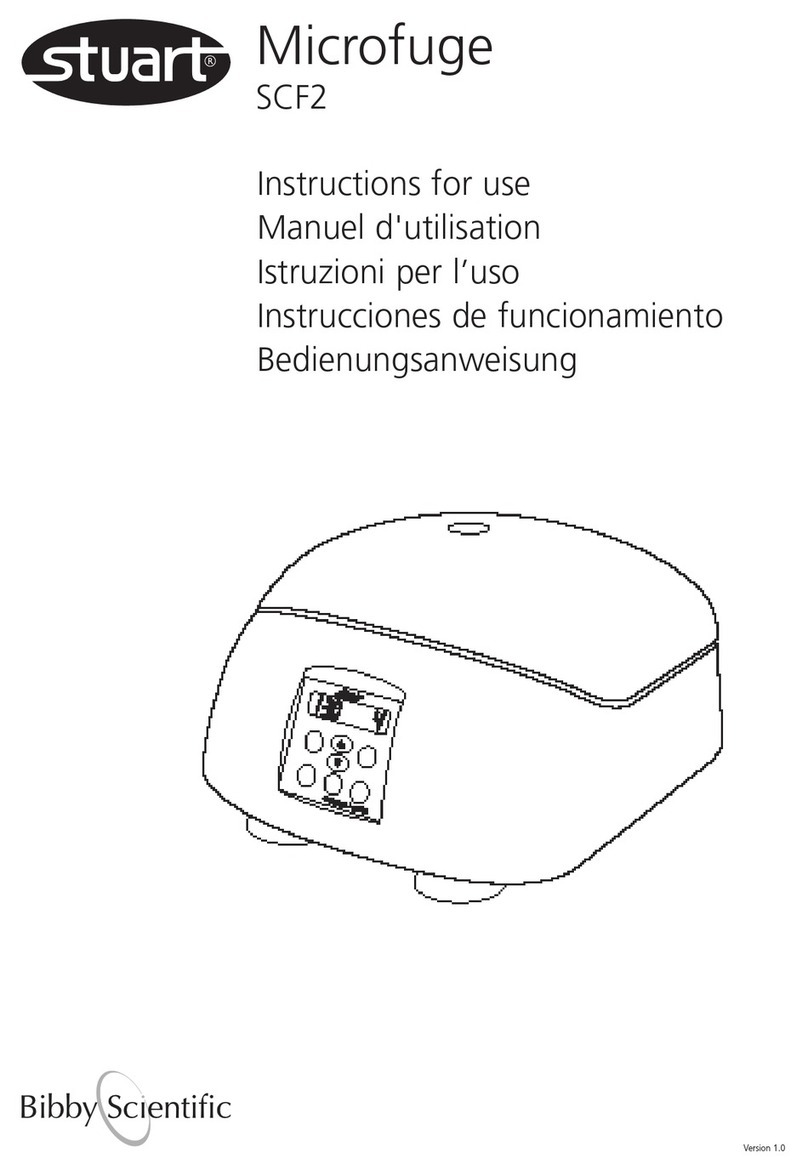 Bibby Sterilin stuart Microfuge SCF2 Instructions for use