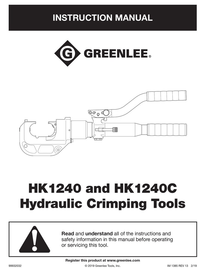 Greenlee HK1240 User manual Greenlee HK1240 User manual