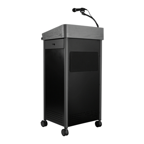 Oklahoma Sound Greystone Sound Lectern Assembly manual