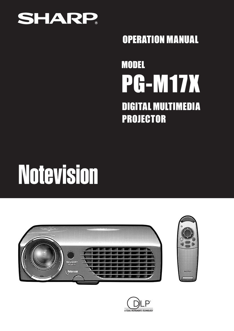 Sharp Notevision PG-M17X User manual