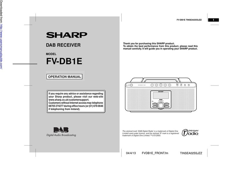 Sharp FV-DB1E Operation manual