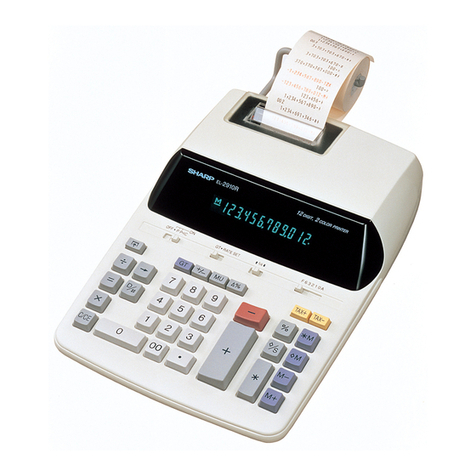 Sharp EL-2910R User manual