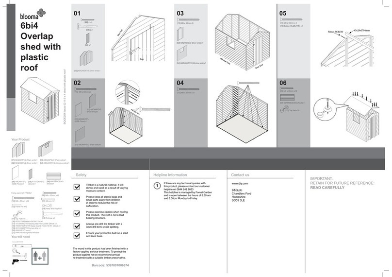 B&Q blooma 6bi4 Assembly instructions B&Q blooma 6bi4 Assembly instructions