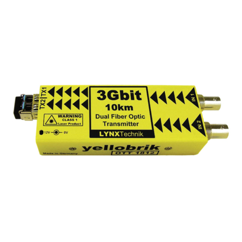 LYNXTechnik Yellobrik OTT 1812 User manual