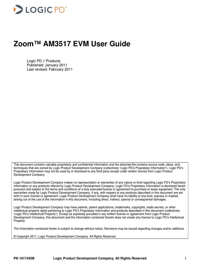 Logic PD Zoom AM3517 EVM user guide