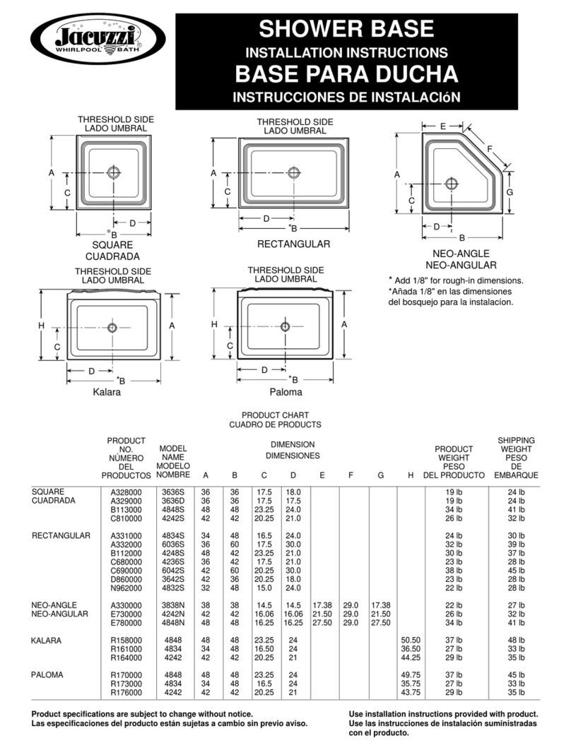 Jacuzzi 3636S User manual Jacuzzi 3636S User manual