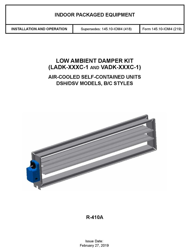 Johnson Controls Duct R-410A Owner's manual