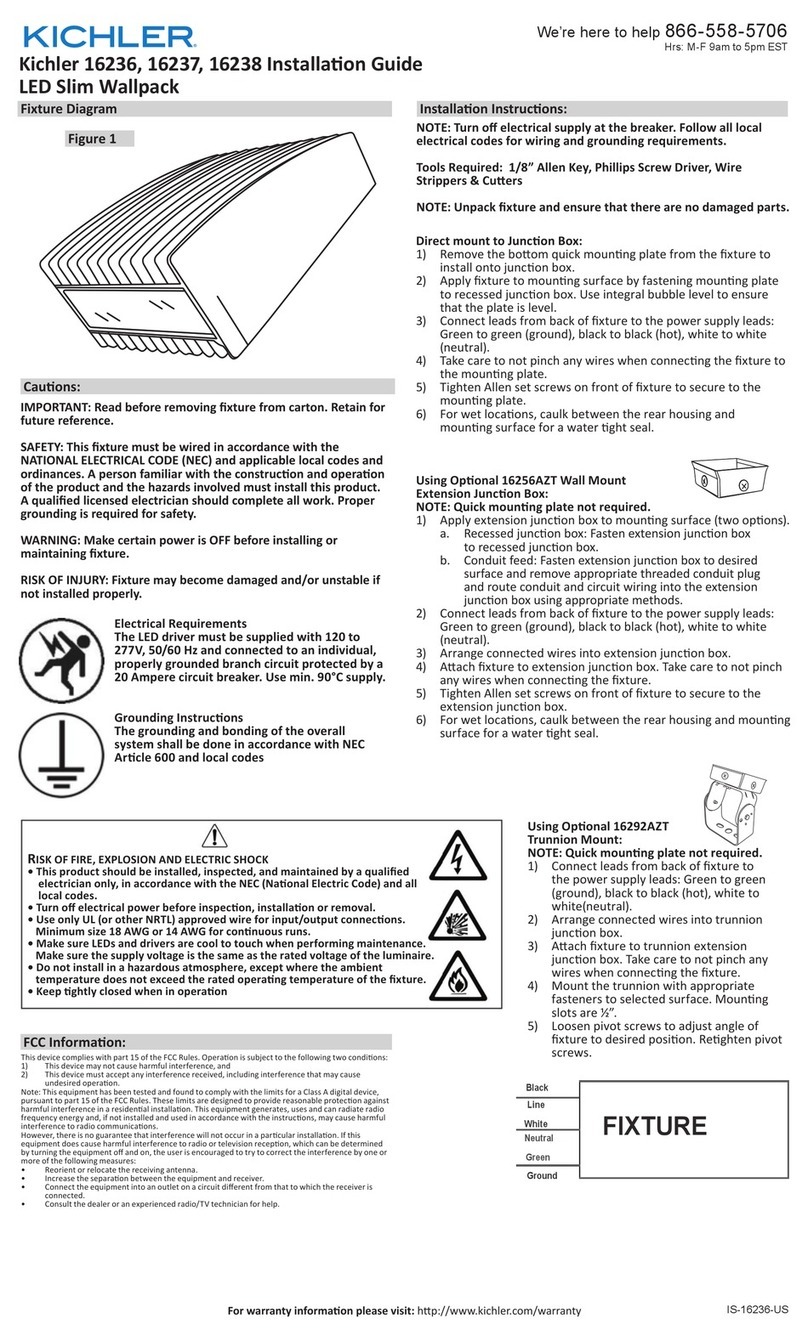 Kichler Lighting 16236 installation guide