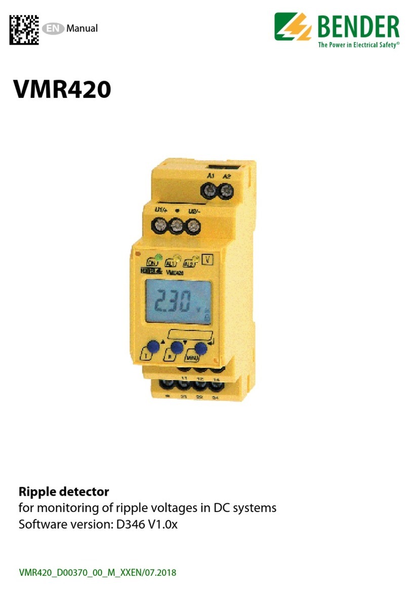 Bender VMR420 User manual