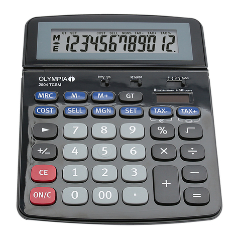 Olympia 2504 TCSM User manual