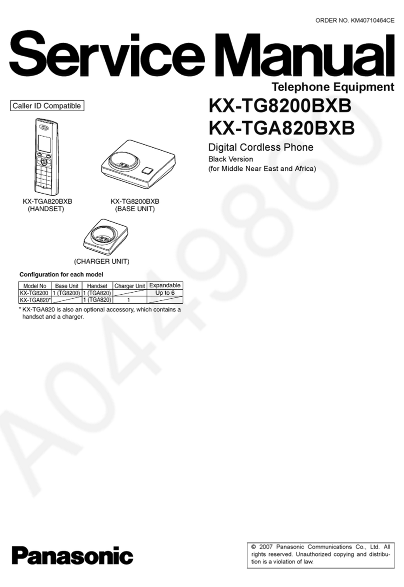 Panasonic KX-TG8200BXB Service manual
