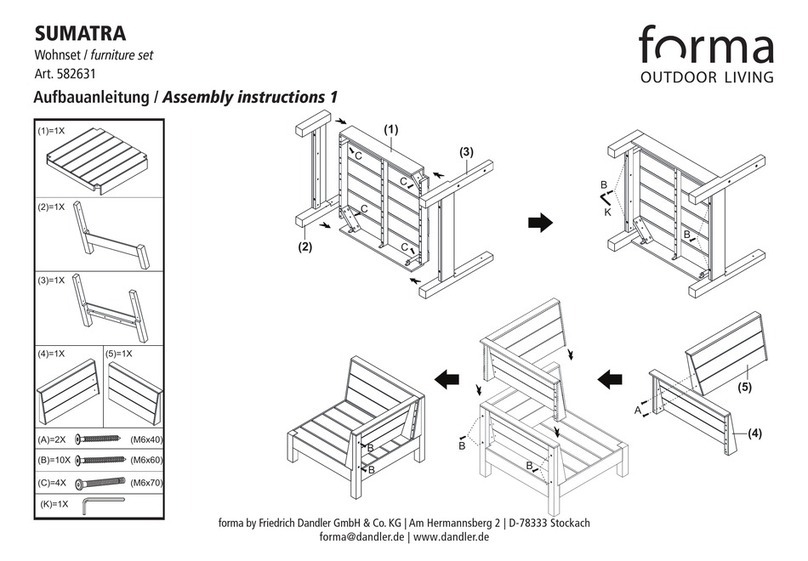 forma SUMATRA 582631 Assembly instructions