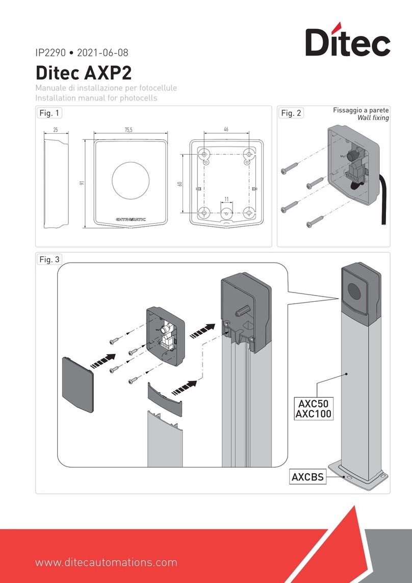 DITEC AXP2 installation manual