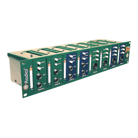 Radial Engineering J-Rak R800 1015 Operator's manual