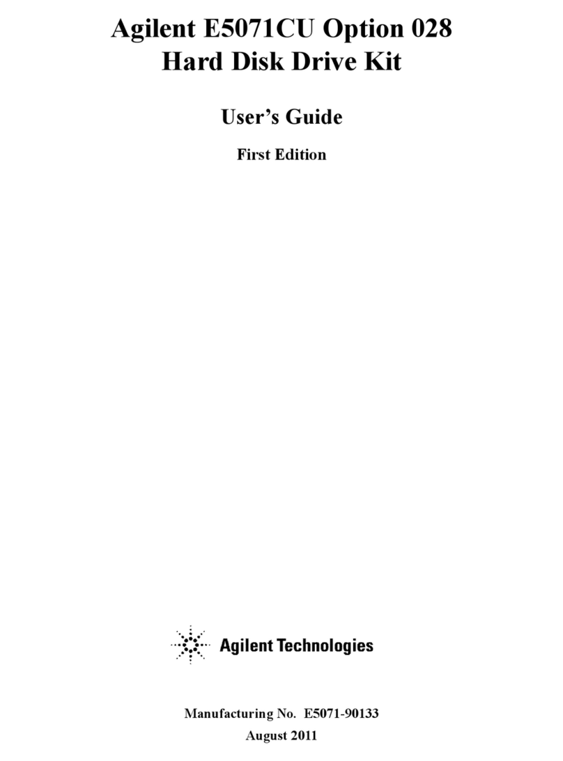 Agilent Technologies E5071CU 028 User manual