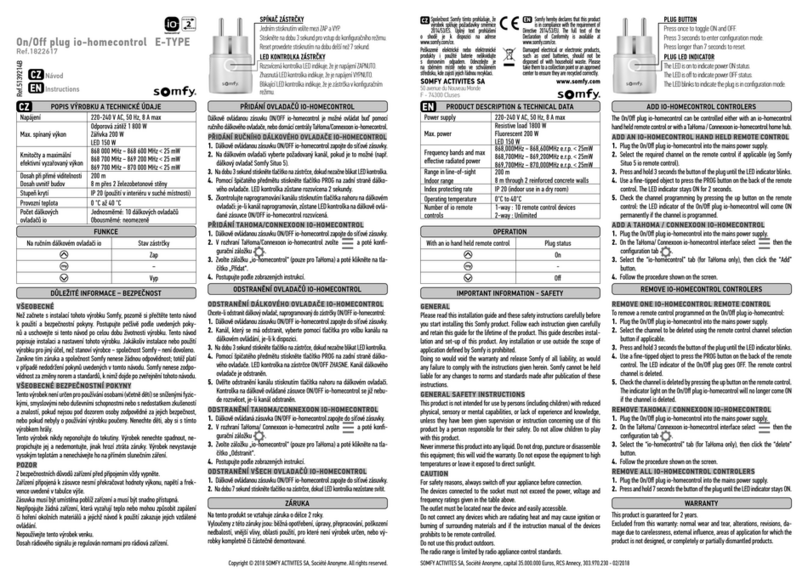 SOMFY 1822617 instructions
