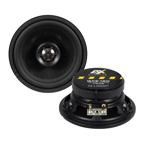 Audiodesign ESZ QUANTUM QXE120 User manual