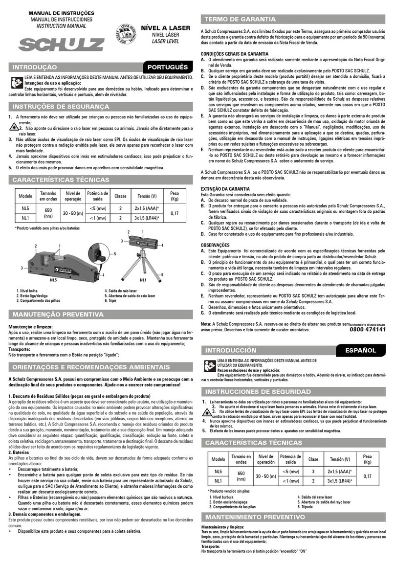 Schulz NL5 instruction manual