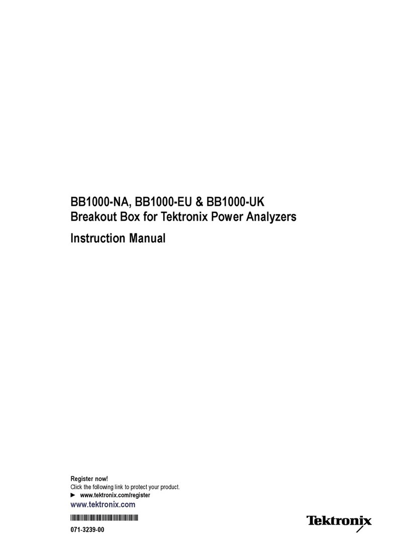 Tektronix BB1000-NA User manual