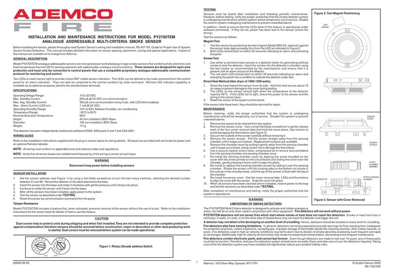ADEMCO PY2700TEM User manual ADEMCO PY2700TEM User manual