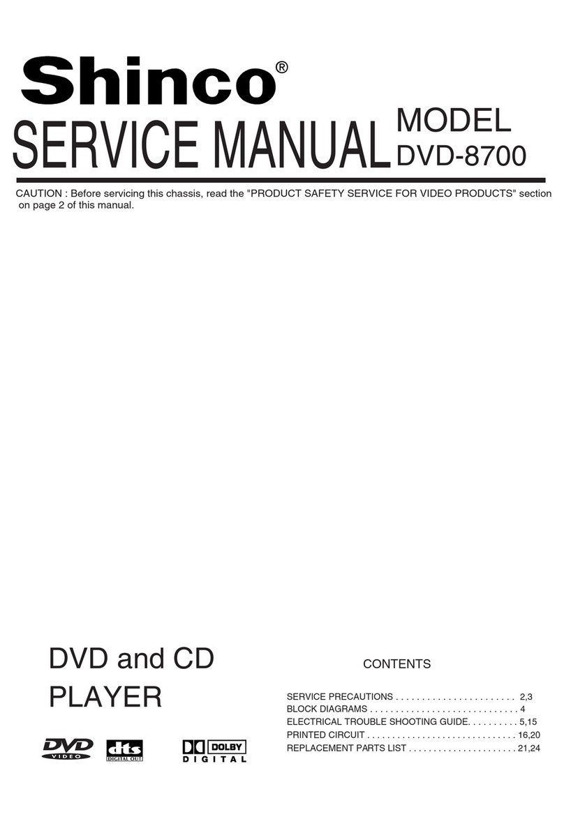 Shinco DVD-8700 Service manual