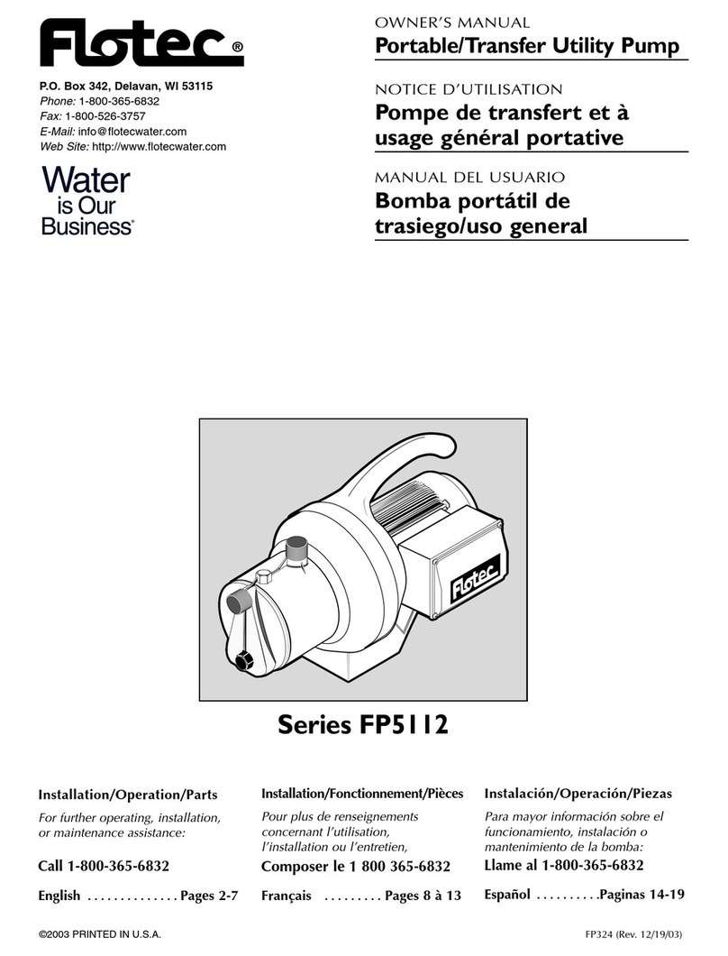 Flotec FP5112 owner's manual