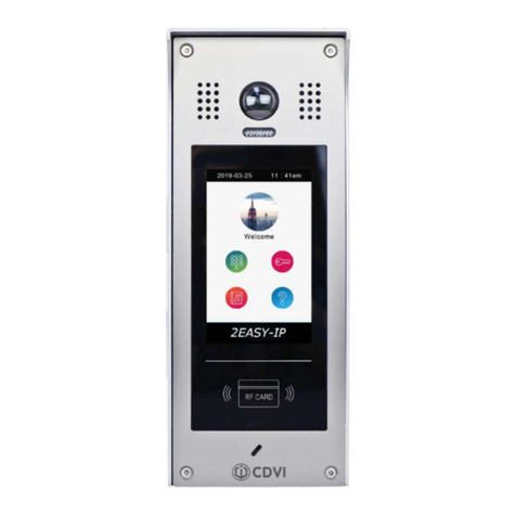 CDVI 2EASY CDV-850IP manual