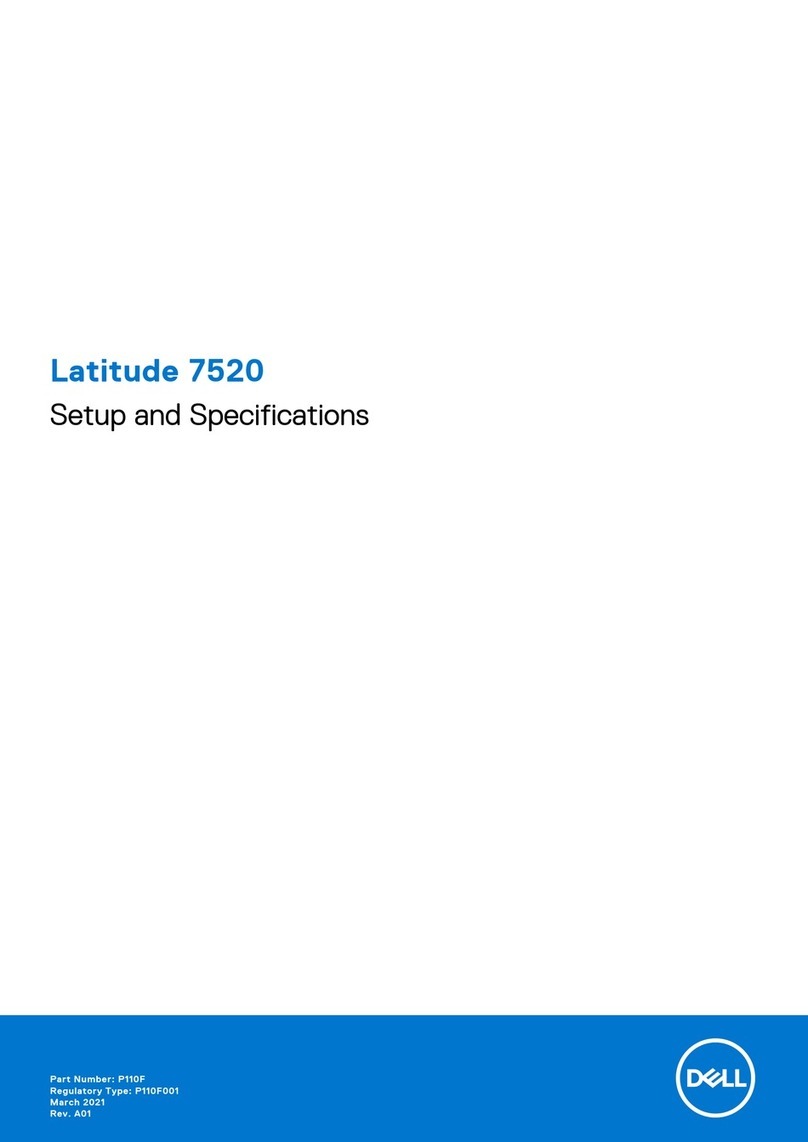 Dell Inspiron 7520 Operation and maintenance manual