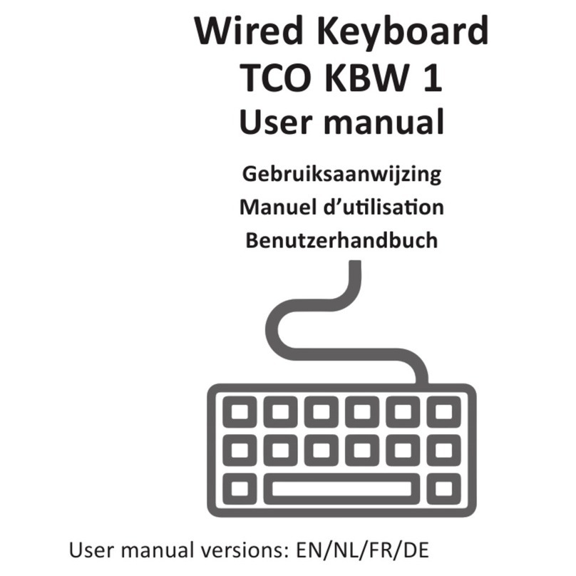 TCO KBW 1 user manual