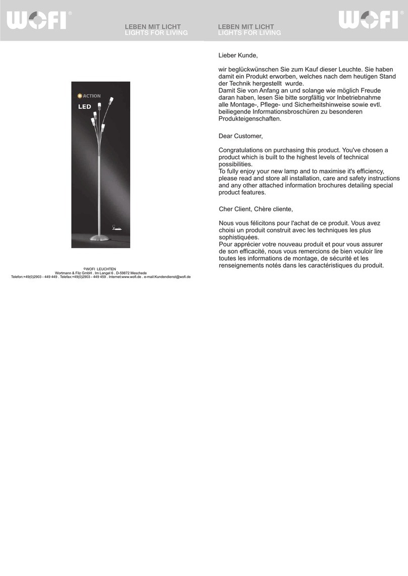 wofi 338805 Seies installation instructions