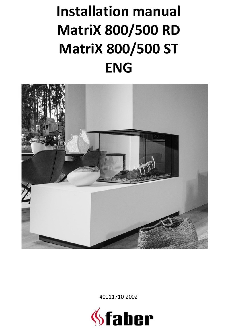 Faber e-MatriX 800-500 RD installation manual Faber e-MatriX 800-500 RD installation manual