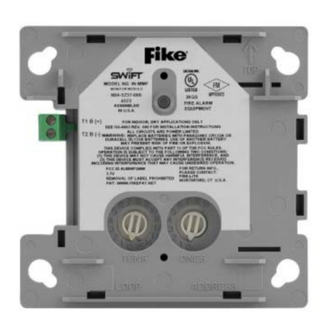 Fike FIK-W-MONITOR Installation and maintenance instructions Fike FIK-W-MONITOR Installation and maintenance instructions