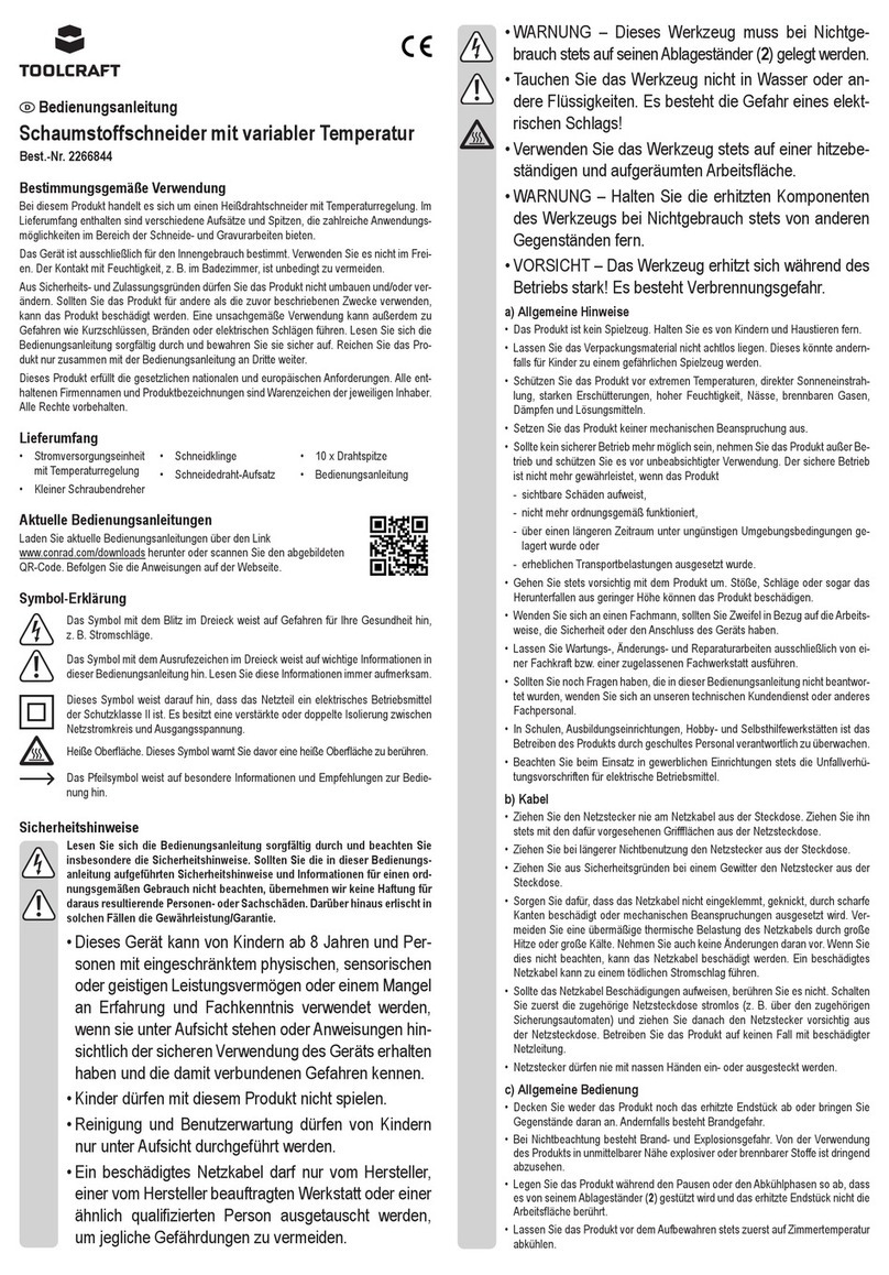 TOOLCRAFT 2266844 operating instructions