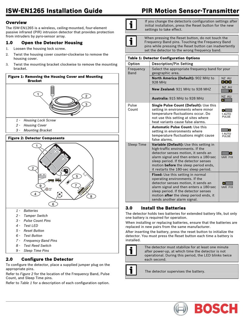 Bosch ISW-EN1265 User manual