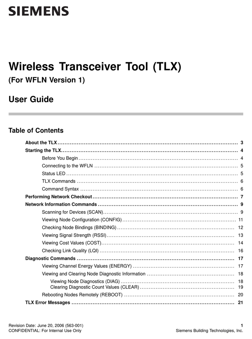 Siemens TLX User manual